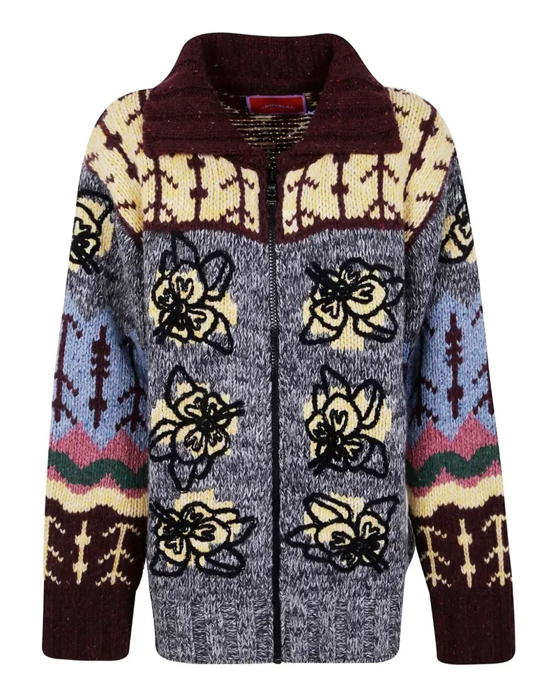 La DoubleJ Embroidered "Chalet" Cardigan Multi