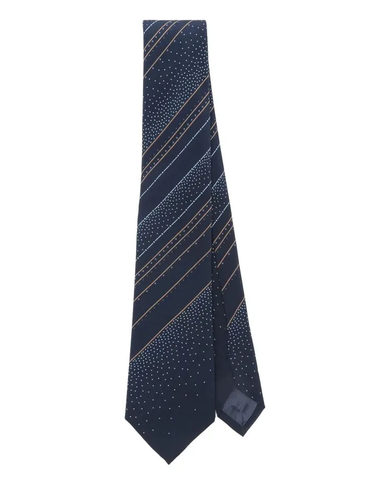 Emporio Armani Paten Tie Blue