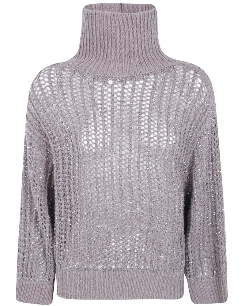 D.EXTERIOR D. EXTERIOR Sweater Short Sleeves "Crystals Brown