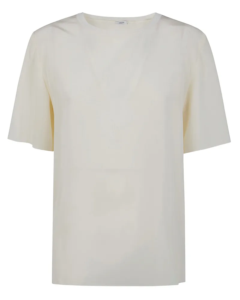 Joseph New Rubin" Top Silk Crepe White