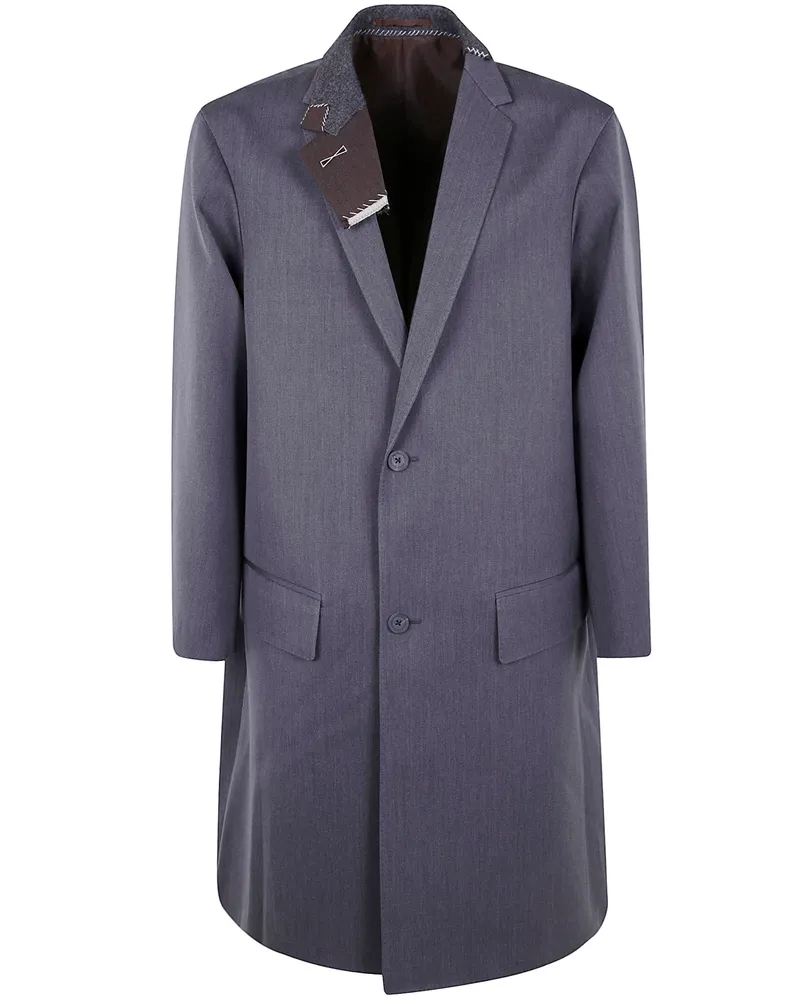 kolor Coat 06" Long Classic Coat Gray