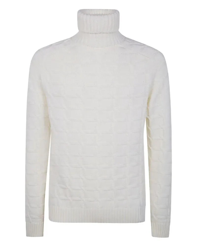 Zanone Dougle Breast Shawl Neck Jacket White