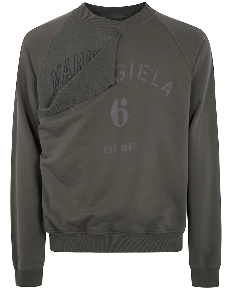 Maison Margiela Round Neck Sweatshirt Green