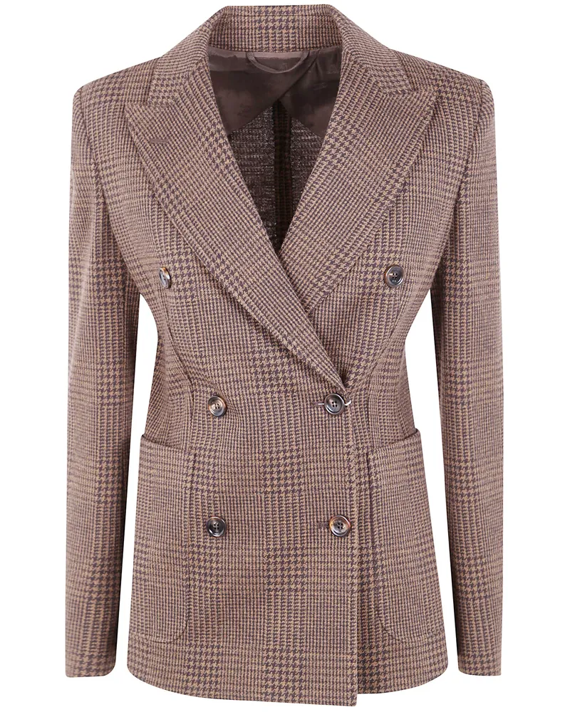 Max Mara Zulma" Jersey Jacket Brown