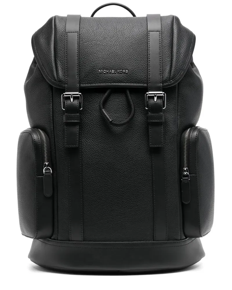 Michael Kors Hudson City Buckle Backpack Black
