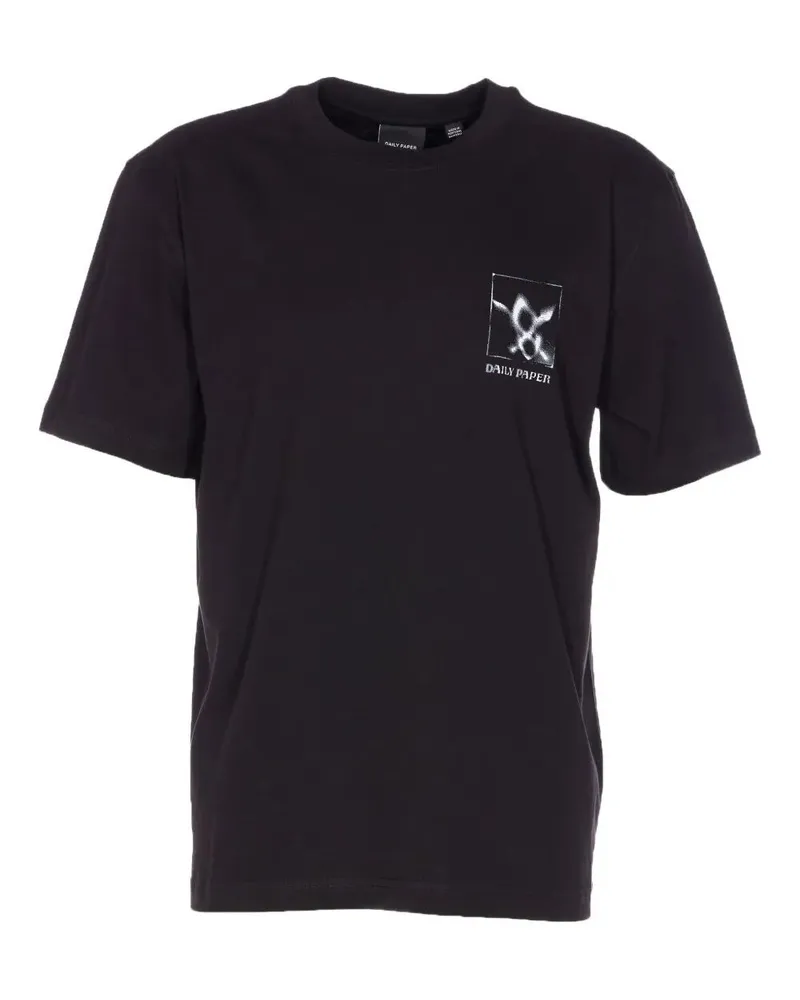 Daily Paper Shadow Grid" Ss T-Shirt Black
