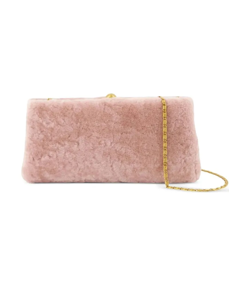 By Malene Birger Clutch Bag Shearling "Ellon Pink