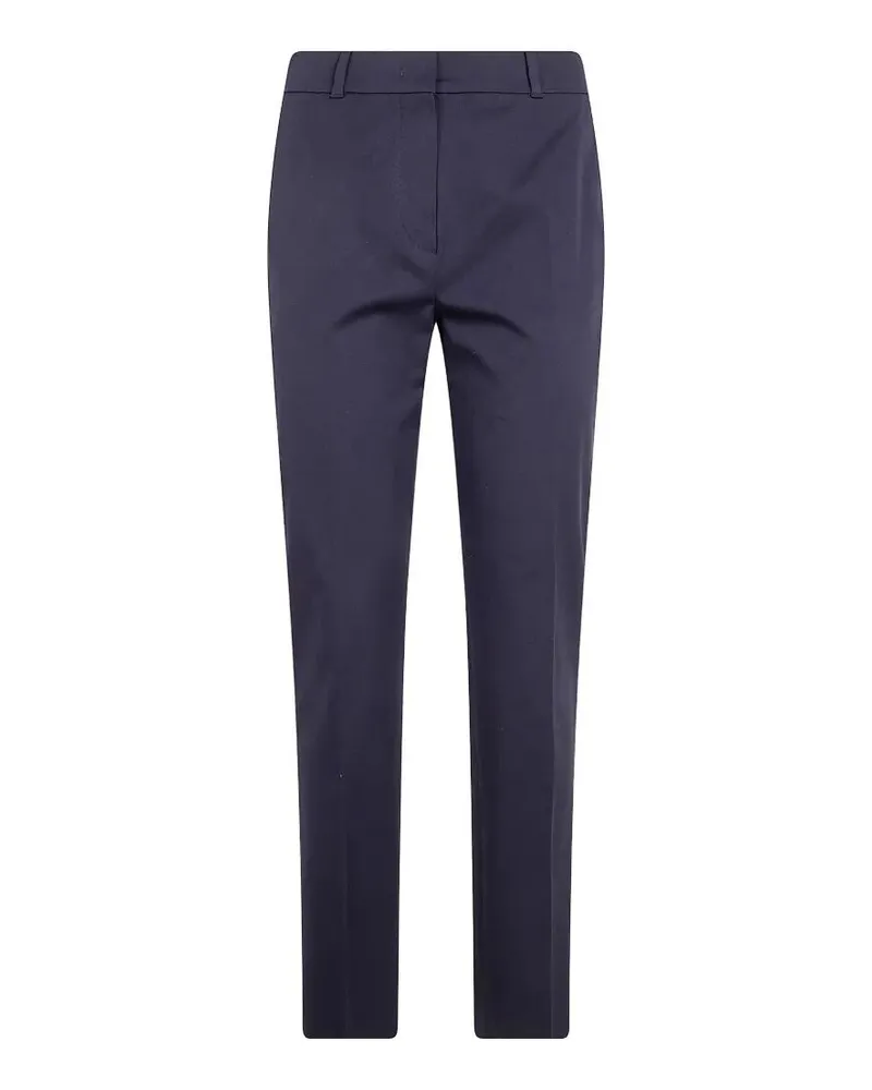 Max Mara Carpa" Popeline Stretch Classic Trousers Black