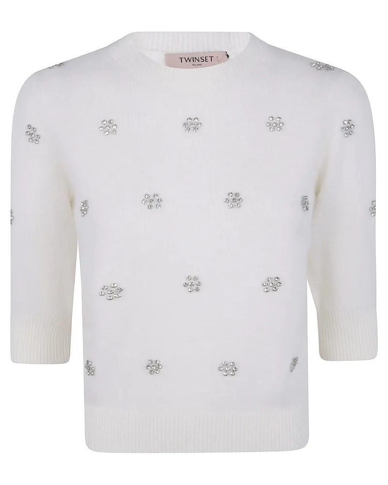 Twin-Set Round Neck Sweater White