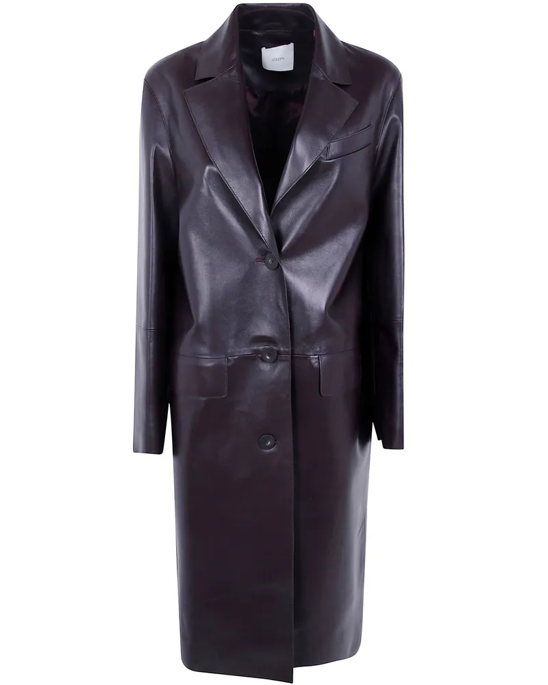 Joseph Leather Coat "Vittoria Red