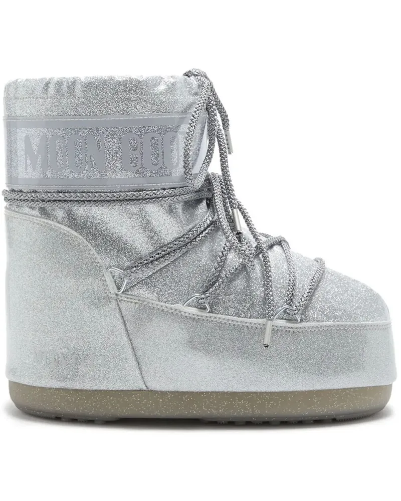 Moon Boot Icon" Low Glitter Boot Metallic