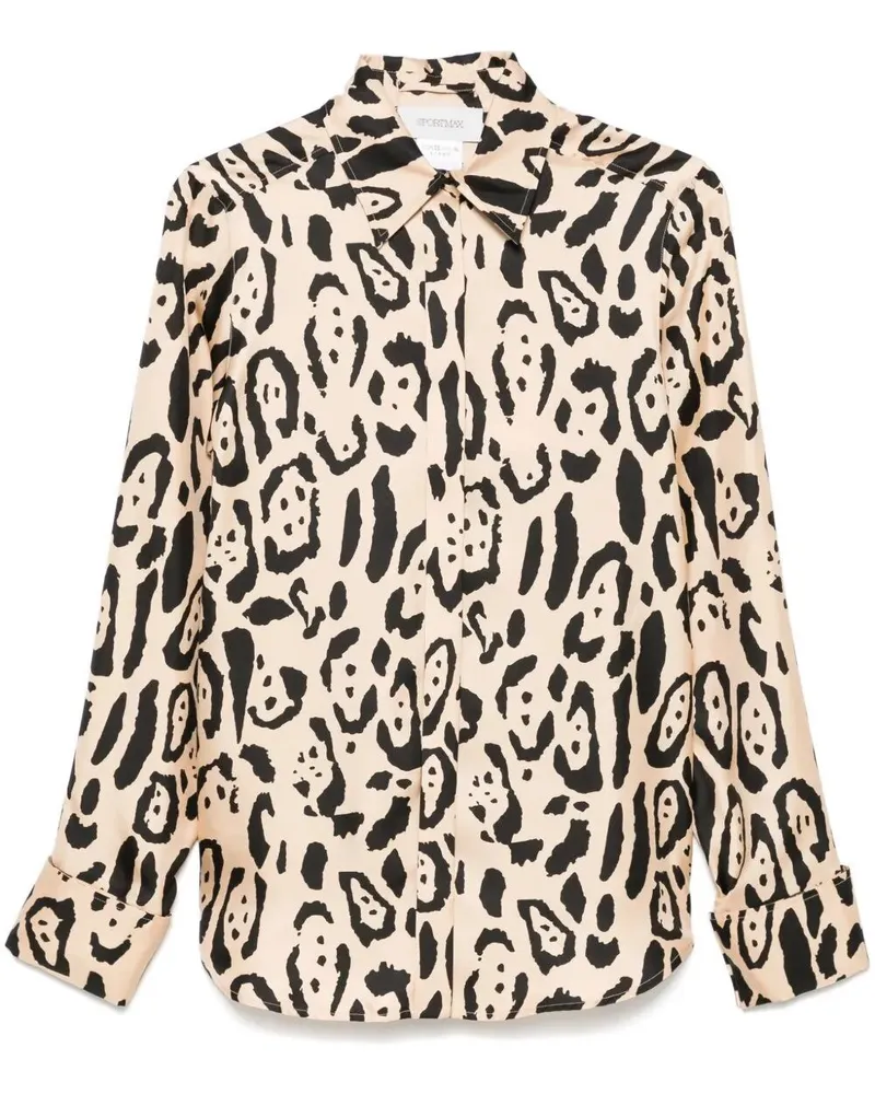 Max Mara Armony Printed Shirt By Max Mara Sportmax Brown