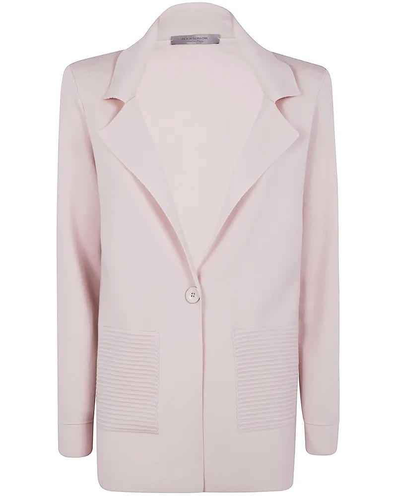 D.EXTERIOR D. EXTERIOR Merinos Comfort Singlebreasted Jacket White