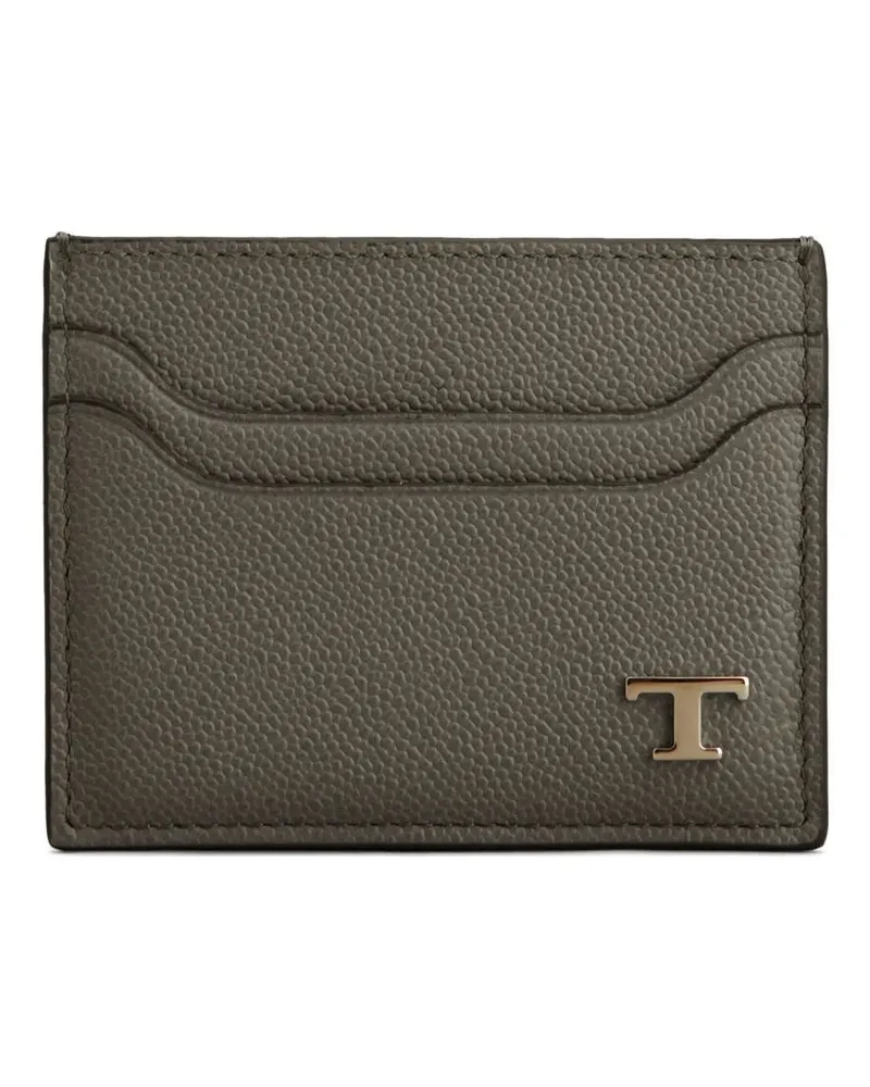 TOD'S Credit Card Holder Gray