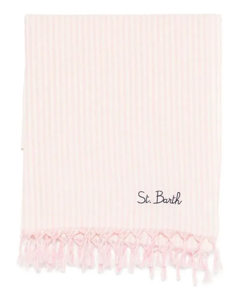 MC2 Saint Barth Foutas Light" Stripes Sea Towel Pink