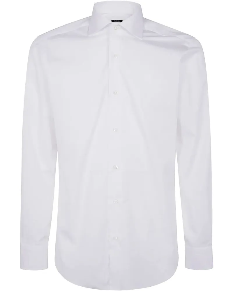 BARBA Classic Popeline Shirt White