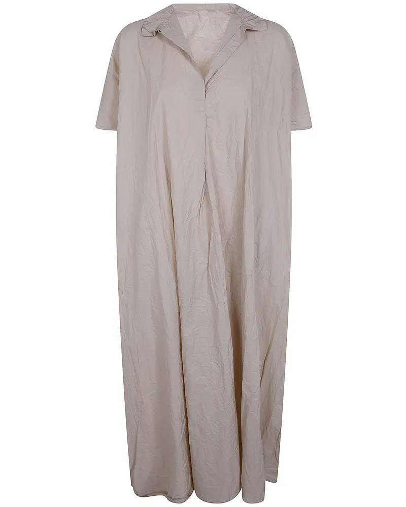 Daniela Gregis 20.07.06" Short Sleeves Dress Beige