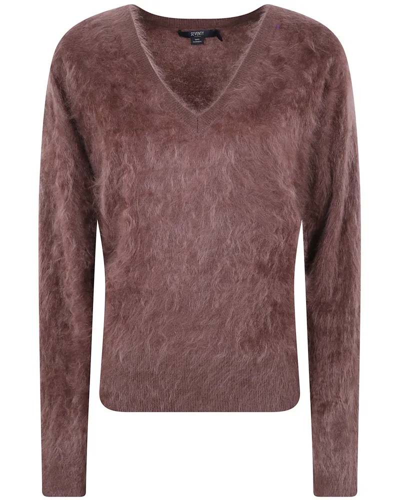 Seventy Sweater V Neck "Cashmere V Neck Sweater Brown