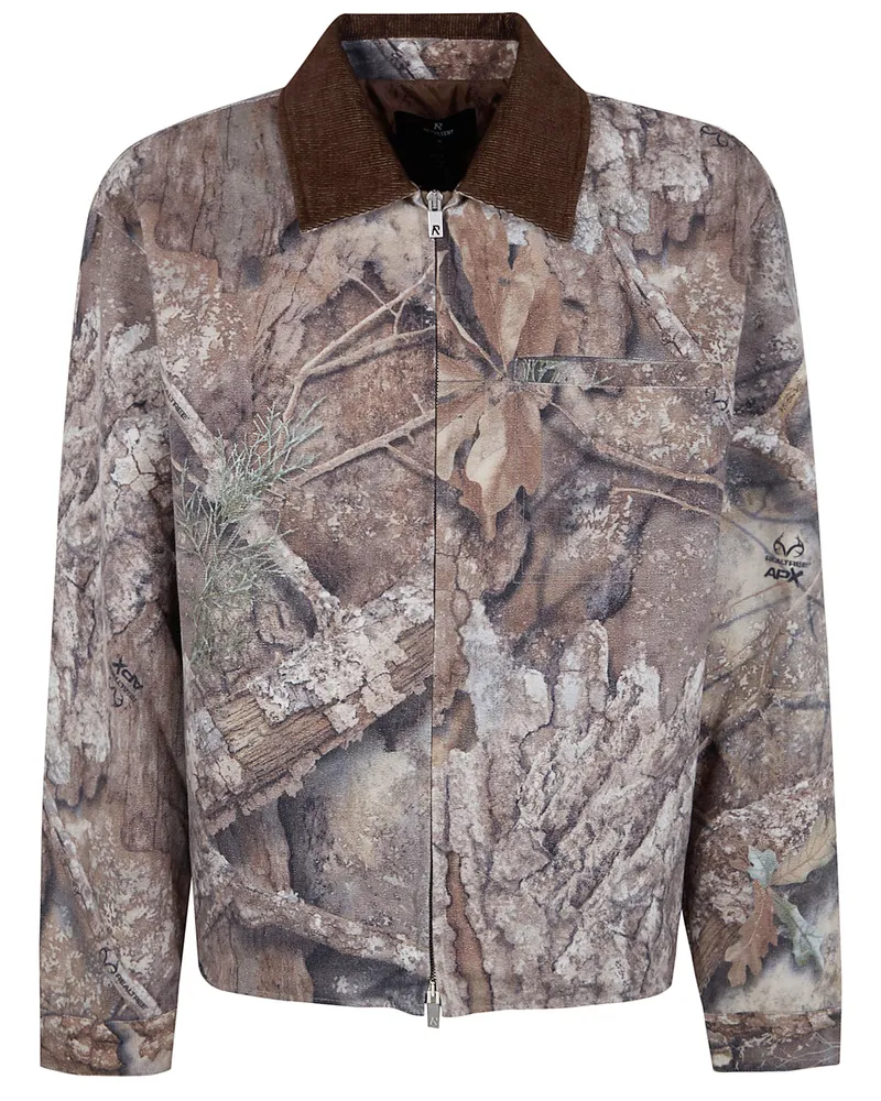 REPRESENT Real Tree Camo" Trucker Jacket Gray