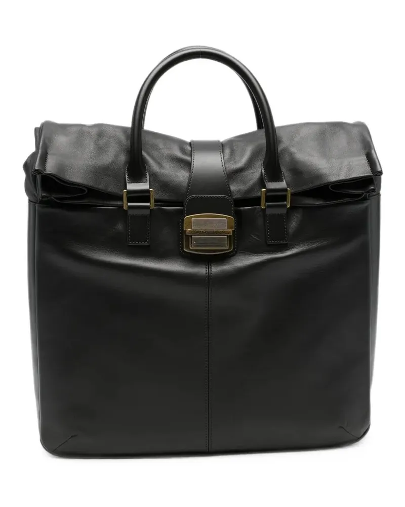 Emporio Armani Handbag Leather "Tote Bag Brown