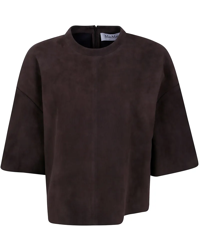 Max Mara Suede Top "Mxs Getto Gray