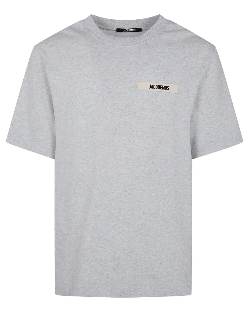 Jacquemus Le Tshirt Gros Grain" T-Shirt Gray