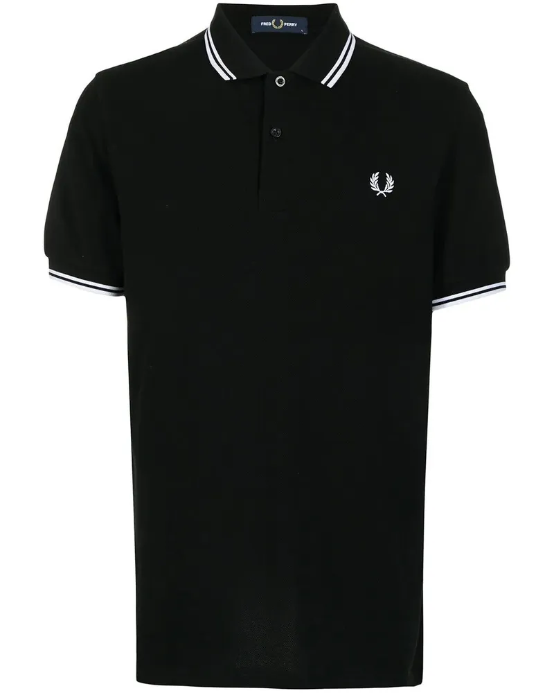 Fred Perry Fred Perry" Twin Tipped Fred Perry Shirt Black