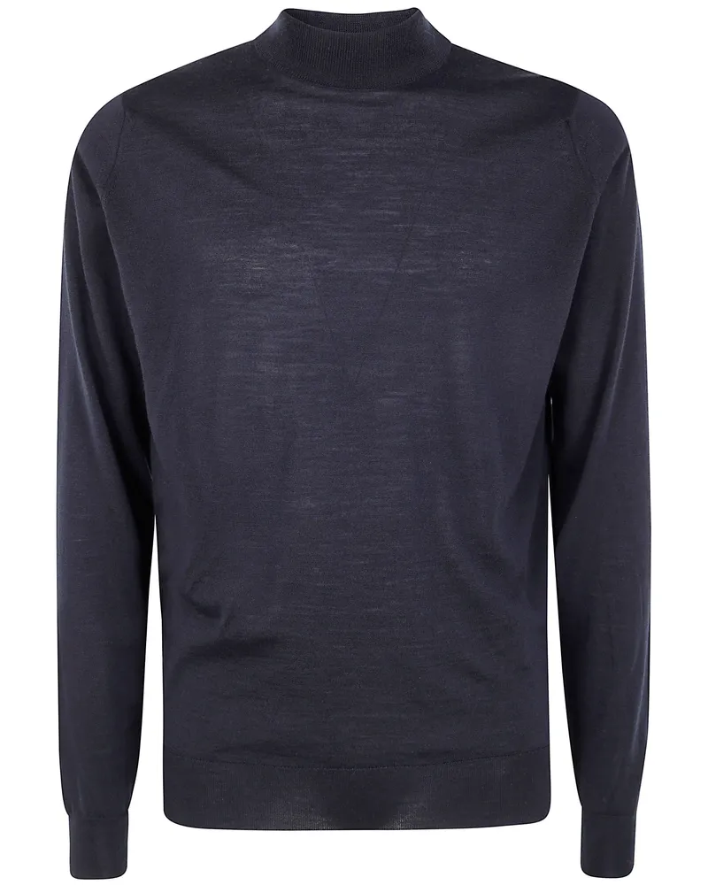 John Smedley Harcourt" Mock Neck Black