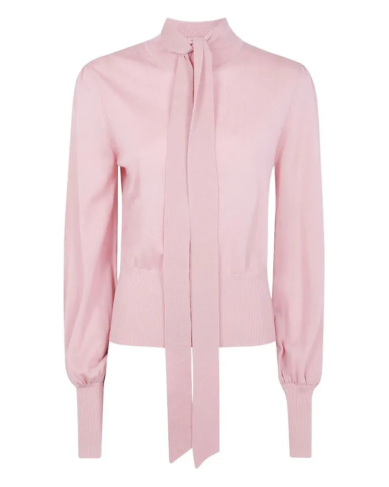 Zimmermann Pussybow Sweater Pink