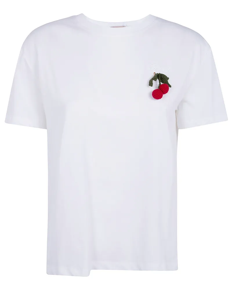 Twin-Set Classic Embroidered T-Shirt White