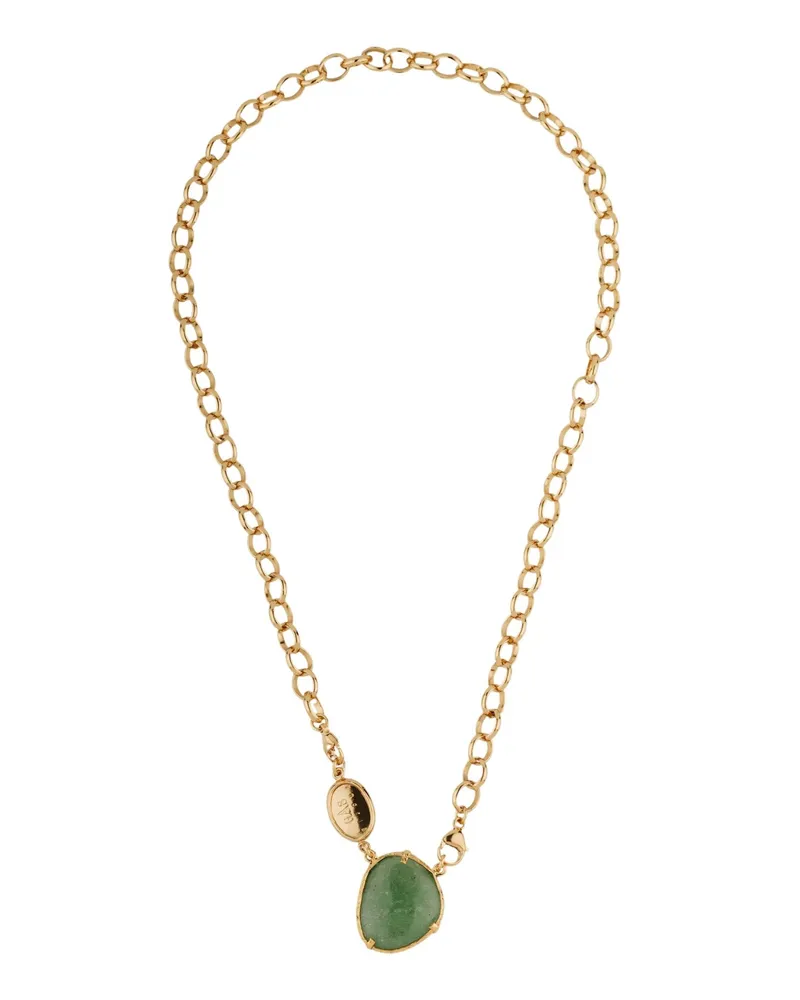 Gas Bijoux Billy" Gold Plated And Gemstones Necklace Metallic