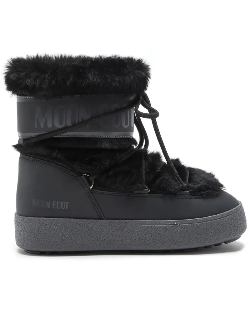 Moon Boot Ltrack" Faux Fur Wp Boot Black