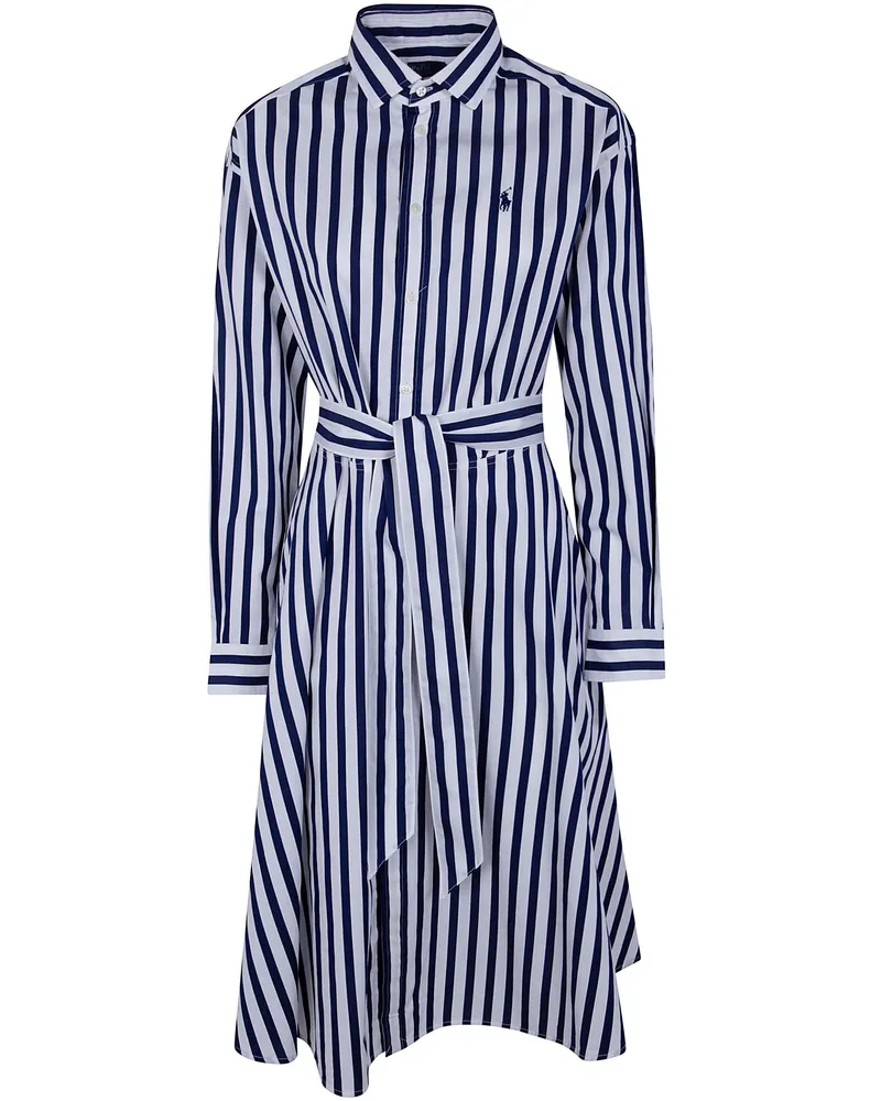 Ralph Lauren Long Sleeves Midi Day Dress Blue