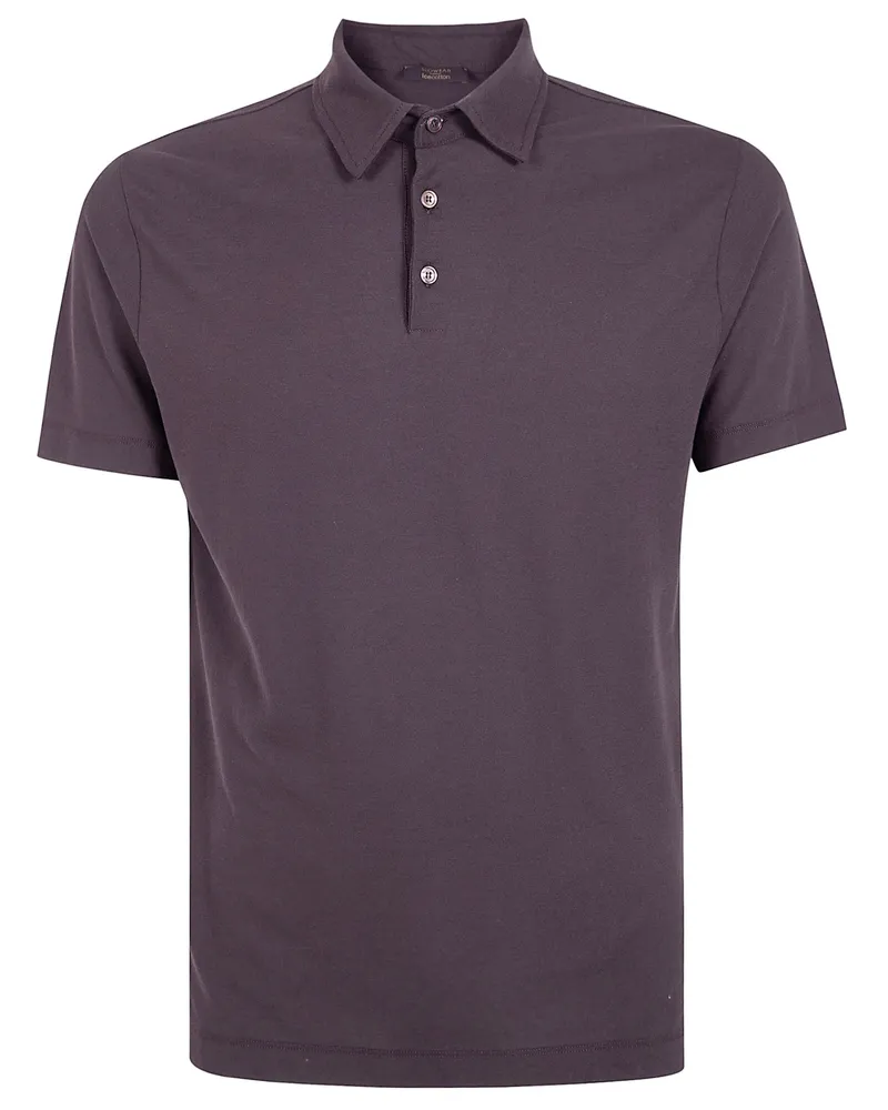 Zanone Short Sleeves Polo Shirt Brown
