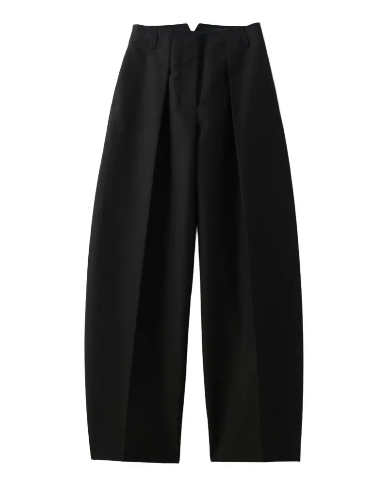 Jacquemus Le Pantalon Ovalo" Wide Leg Trousers Black