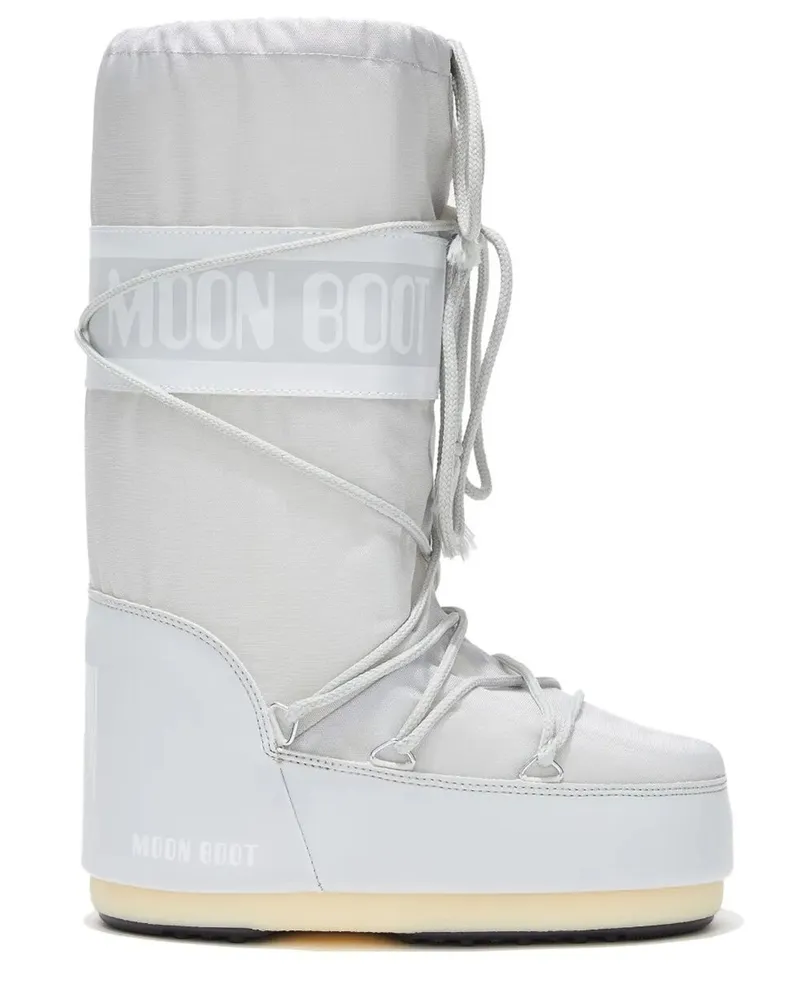 Moon Boot Icon" Nylon Boot Gray