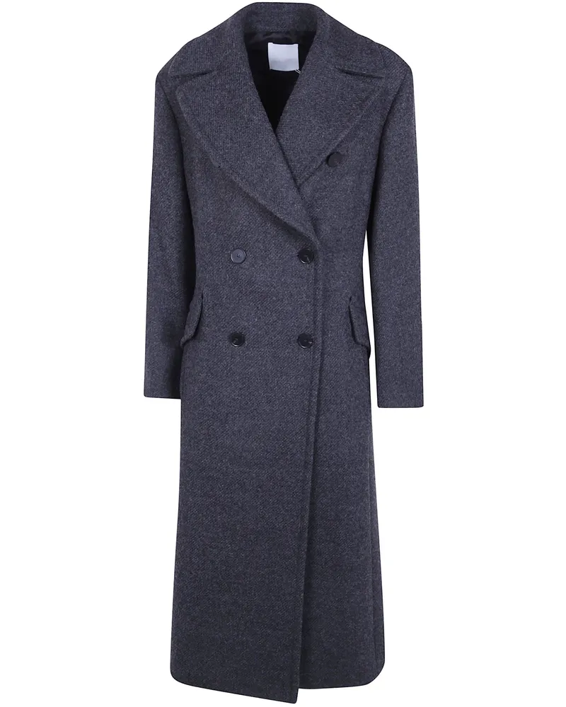 Mantù Coat Double Breasted "Ag8016.G17 978 Grey Gray