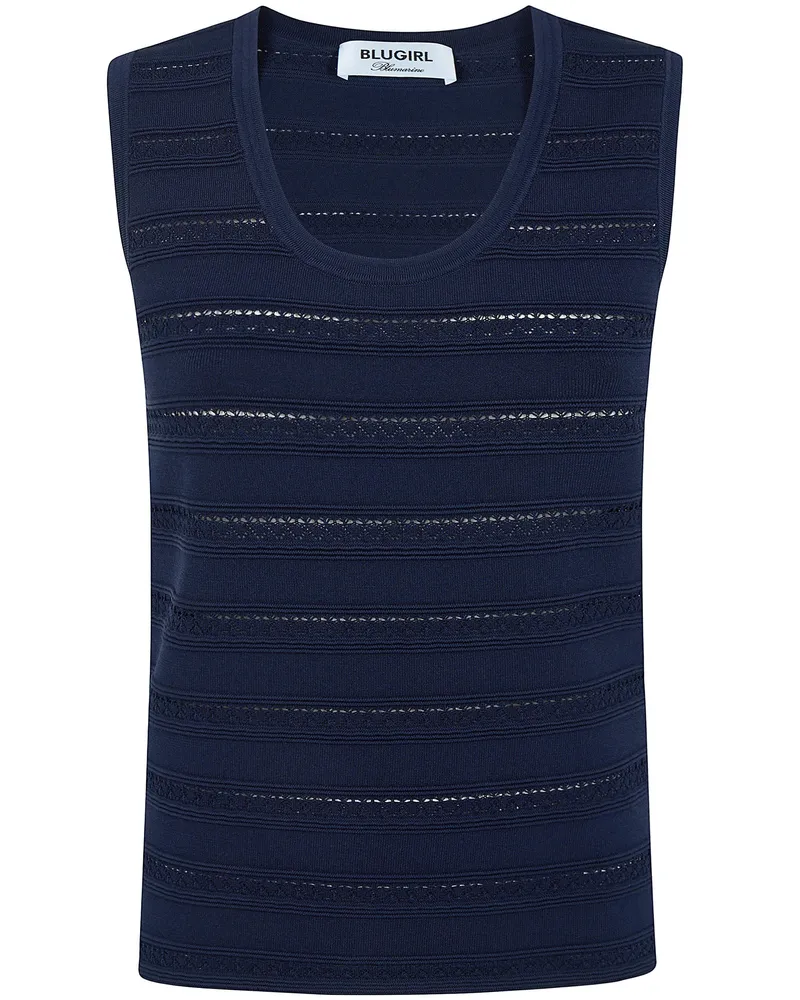 Blumarine Top Blue