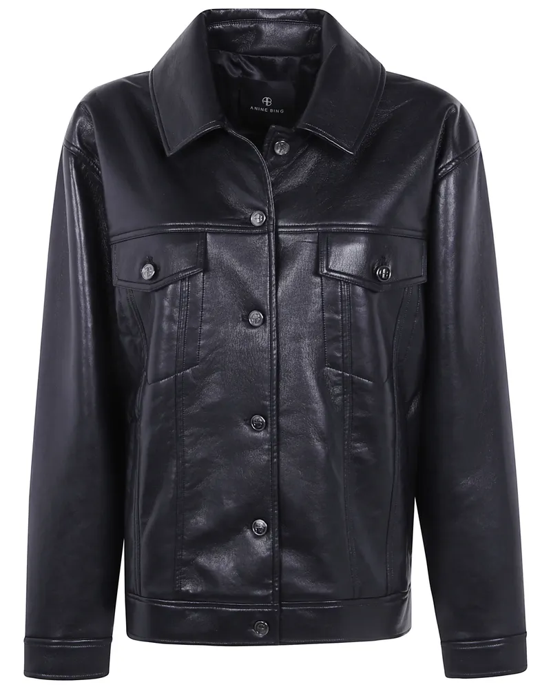 Anine Bing Jacket Leather "Rory Black