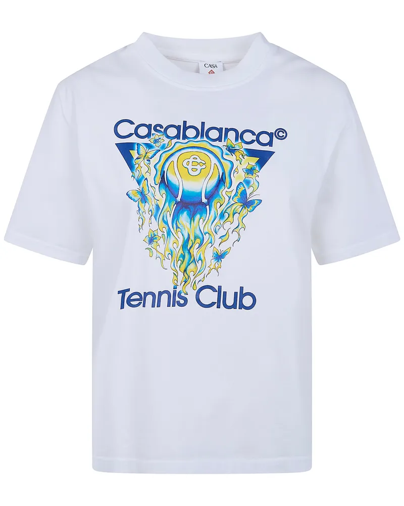 Casablanca Paris Tennis Club Icon T-Shirt White