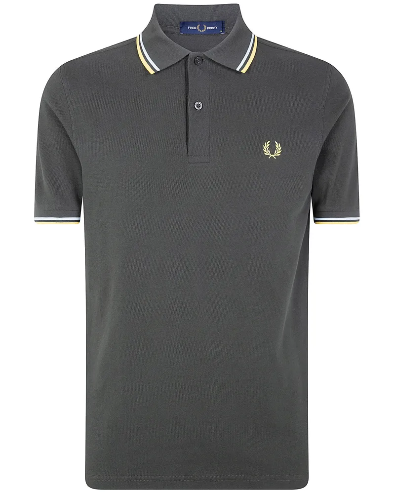 Fred Perry Fred Perry" Twin Tipped Fred Perry Polo Shirt Green