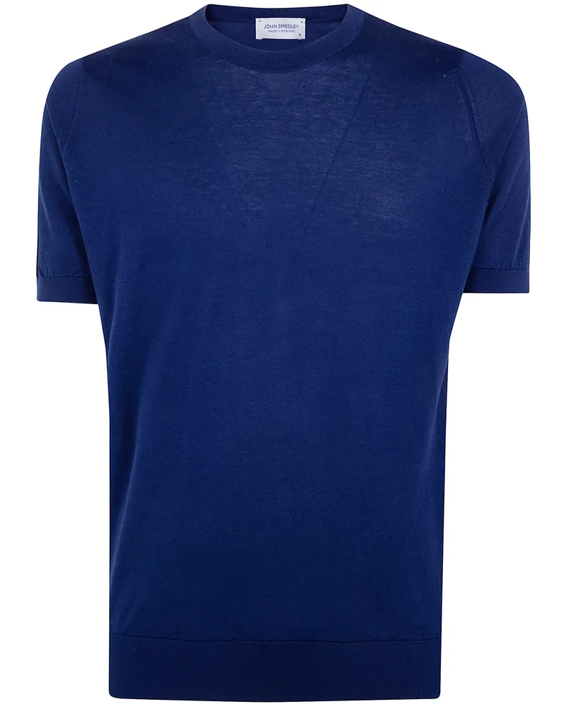 John Smedley Kempton" Crewneck Short Sleeves T-Shirt Blue