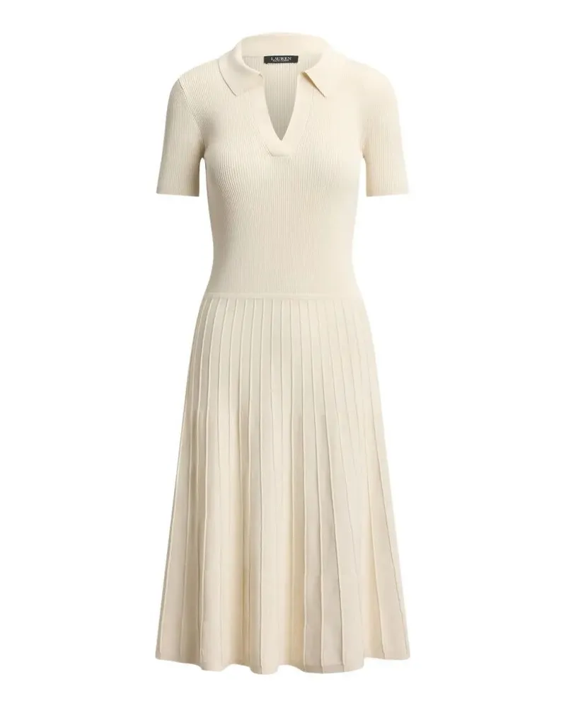 Ralph Lauren Abito Viscosa Bianco "Sweater Dress White