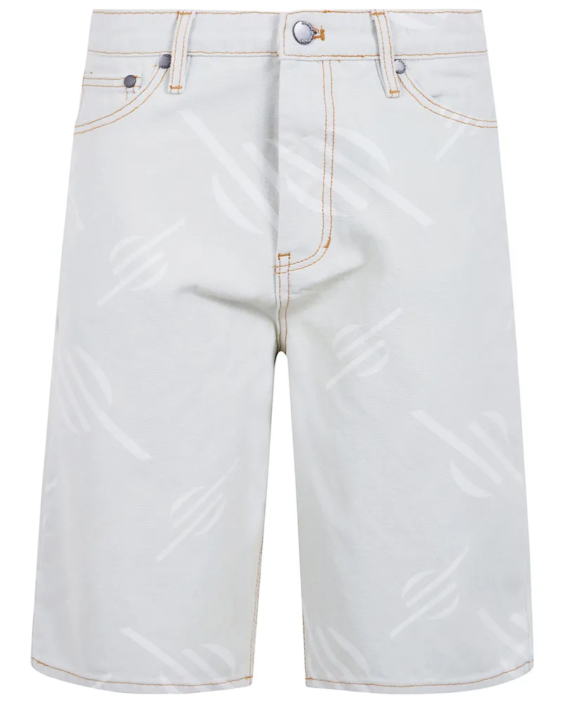 Daily Paper Monogram" Canvas Shorts Gray
