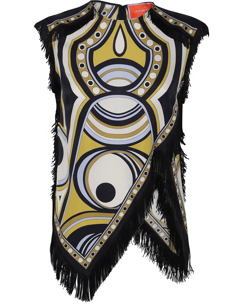 La DoubleJ Top Fringed "Sanctuary Place Multi