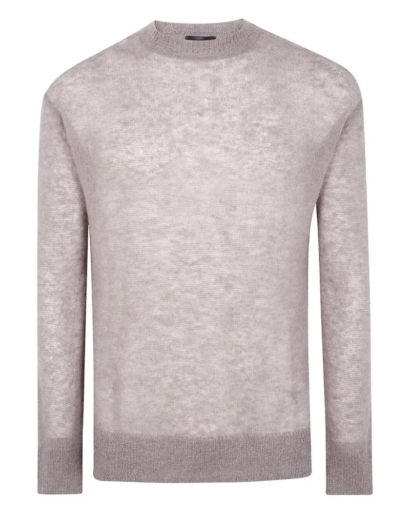 Emporio Armani Round Neck Sweater Brown
