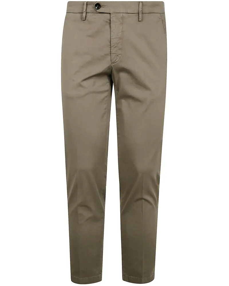 MICHAEL COAL Pantaloni Gamba Dritta "Capri American Pocket Trousers Gray