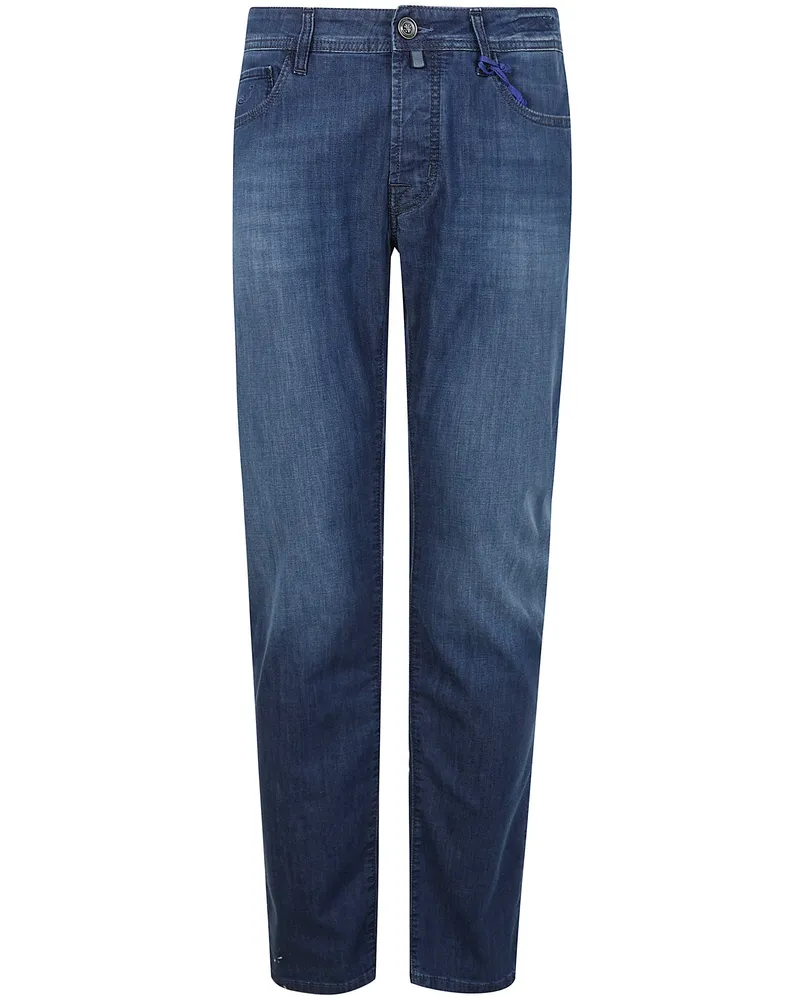 Jacob Cohën Pant 5 Pocket Slim Fit Bard Denim Blue Stretch Blue