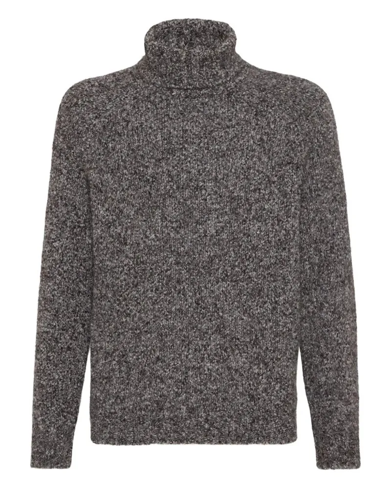 Brunello Cucinelli Turtle Neck Sweater Gray