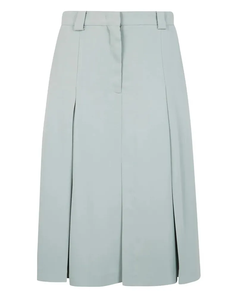 N° 21 Crepe Sable Midi Skirt Green